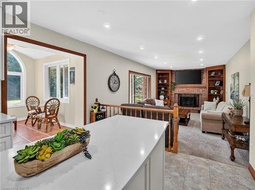 42965 Highway 3, Wainfleet, ON - Indoor Photo Showing Living Room With Fireplace