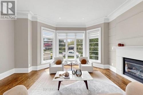 19 Michigan Drive, Toronto, ON - Indoor Photo Showing Living Room With Fireplace
