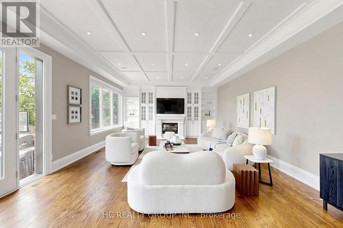 19 Michigan Drive, Toronto, ON - Indoor Photo Showing Living Room With Fireplace