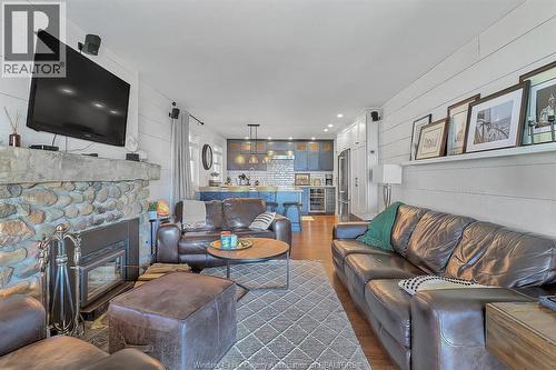 153 Adelaide Street, Essex, ON - Indoor Photo Showing Living Room With Fireplace