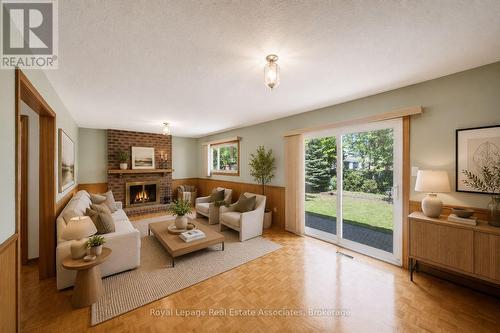4084 Longo Circle, Mississauga, ON - Indoor Photo Showing Living Room With Fireplace