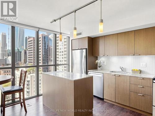 1406 - 110 Charles Street E, Toronto, ON - Indoor Photo Showing Kitchen With Stainless Steel Kitchen With Upgraded Kitchen