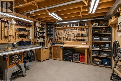 workshop - 307 Orkney Street W, Caledonia, ON - Indoor Photo Showing Basement