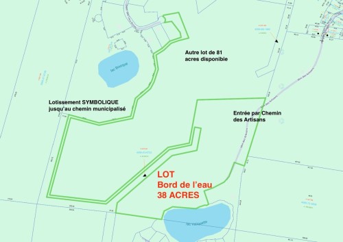 Plan (croquis) - Ch. Des Lacs-Boisés, Saint-Adolphe-D'Howard, QC 
