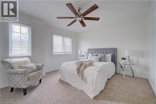 Spacious primary bedroom with 3pc ensuite bath - 465 Colt Street, Waterloo, ON - Indoor Photo Showing Bedroom