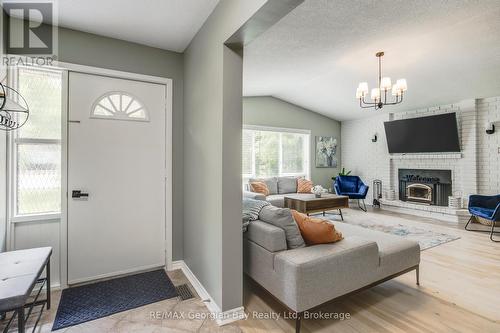 50 Leonard Road, Tiny, ON - Indoor Photo Showing Living Room With Fireplace