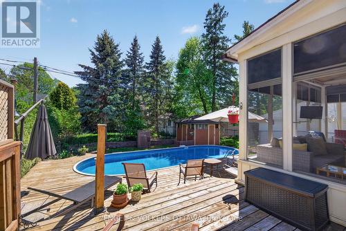 1396 Micmac Street, Ottawa, ON - Outdoor With Above Ground Pool With Deck Patio Veranda With Exterior