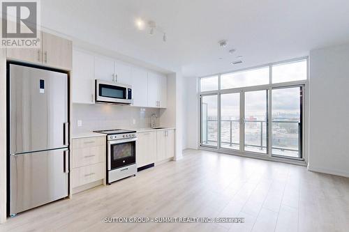 801 - 1195 The Queensway Street, Toronto, ON - Indoor Photo Showing Kitchen With Stainless Steel Kitchen
