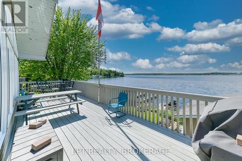 wrap around deck - 106 - 362 7Th Line Road, Alderville First Nation, ON - Outdoor With Body Of Water With Deck Patio Veranda With View