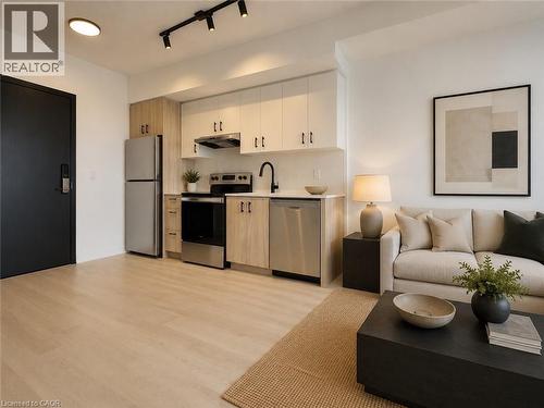 4878 Powers Common Unit# C-1108, Burlington, ON - Indoor Photo Showing Kitchen With Stainless Steel Kitchen