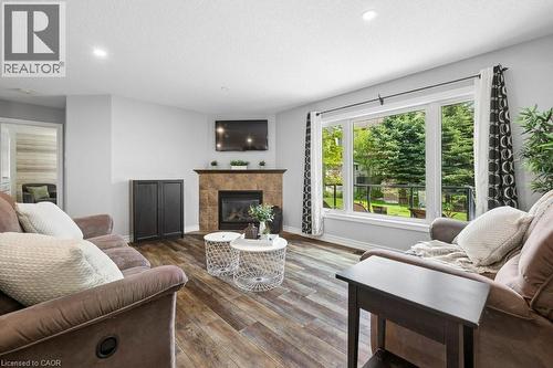 366 Townsend Drive, Breslau, ON - Indoor Photo Showing Living Room With Fireplace