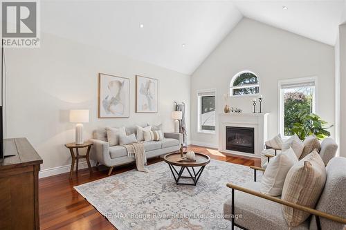 41 Leithridge Crescent, Whitby (Brooklin), ON - Indoor Photo Showing Living Room With Fireplace