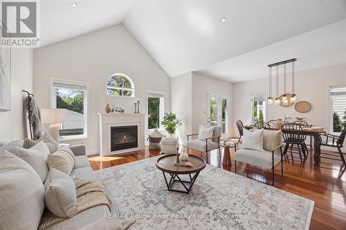 41 Leithridge Crescent, Whitby (Brooklin), ON - Indoor Photo Showing Living Room With Fireplace