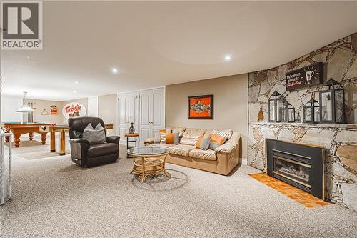 7 Colonial Crescent, Oakville, ON - Indoor With Fireplace