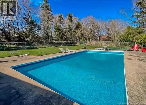 12 Grant Crescent, Saint John, NB - Outdoor With In Ground Pool With Backyard