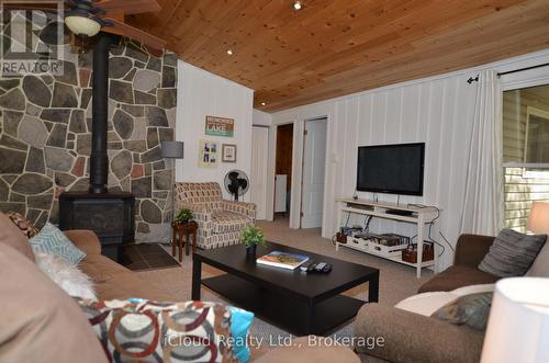 20 Roberval Circle, Tiny, ON - Indoor Photo Showing Living Room With Fireplace