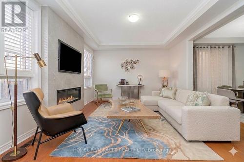 22 Raccoon Street, Brampton, ON - Indoor Photo Showing Living Room With Fireplace