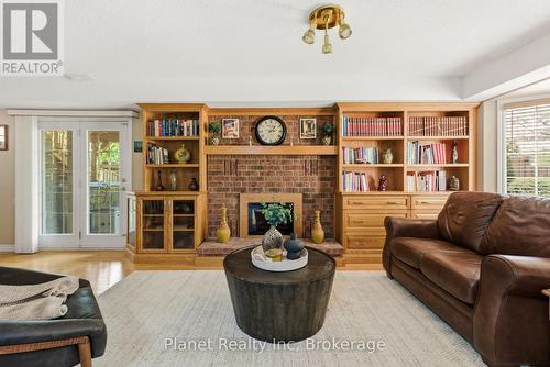 110 Woodborough Road, Guelph (Kortright West), ON - Indoor Photo Showing Living Room With Fireplace