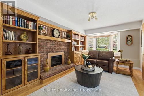 110 Woodborough Road, Guelph (Kortright West), ON - Indoor Photo Showing Living Room With Fireplace