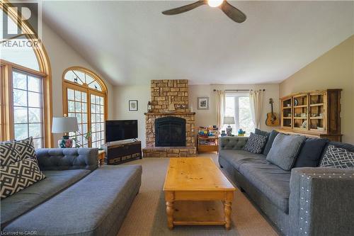 79 Fire Route 11 Route, Havelock, ON - Indoor Photo Showing Living Room With Fireplace