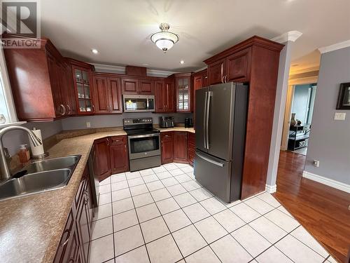 20 Mcdonald Crescent, Bishops Falls, NL - Indoor Photo Showing Kitchen With Stainless Steel Kitchen With Double Sink