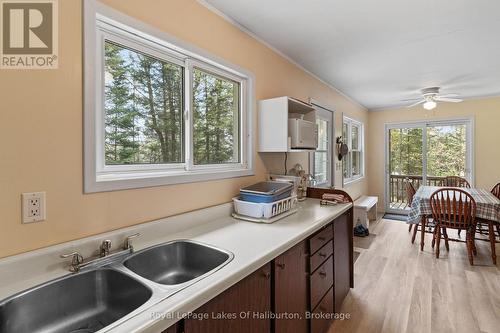1099 Yellow Rock Drive, Highlands East (Glamorgan), ON - Indoor Photo Showing Kitchen With Double Sink