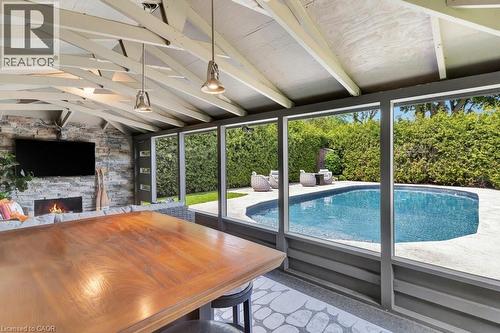 22 Dale Avenue, Cambridge, ON - Indoor Photo Showing Other Room With In Ground Pool