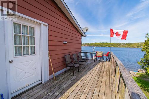 441 Champlain Road, Penetanguishene, ON - Outdoor With Body Of Water With Deck Patio Veranda With Exterior