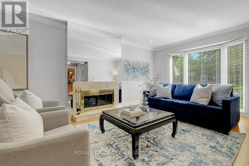 33 Okanagan Drive, Ottawa, ON - Indoor Photo Showing Living Room With Fireplace