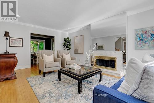 33 Okanagan Drive, Ottawa, ON - Indoor Photo Showing Living Room With Fireplace