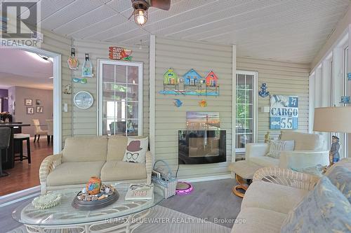 10419 Pinetree Drive, Lambton Shores (Grand Bend), ON - Indoor Photo Showing Living Room With Fireplace