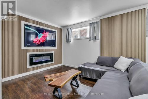 1280 Forest Street, Innisfil, ON - Indoor Photo Showing Living Room With Fireplace