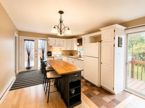Cuisine - 456 Rue Brown, Mont-Tremblant, QC - Indoor Photo Showing Kitchen With Double Sink