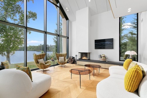 Salle familiale - 94 Av. Palmer, Otter Lake, QC - Indoor Photo Showing Living Room