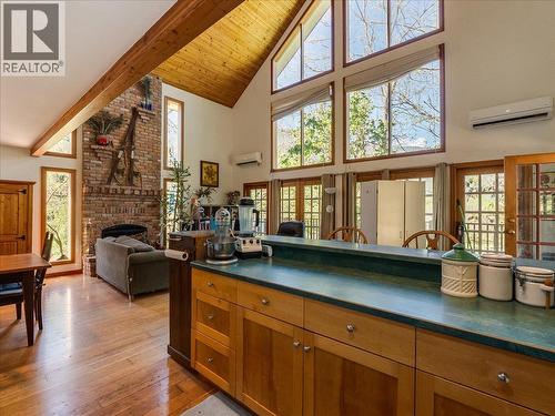 2960 Upper Slocan Park Road, Slocan Park, BC - Indoor With Fireplace