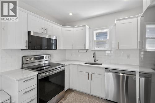 69 Robins Avenue, Hamilton, ON - Indoor Photo Showing Kitchen With Stainless Steel Kitchen