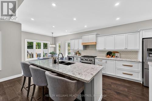 50 Glenhuron Drive, Springwater, ON - Indoor Photo Showing Kitchen With Double Sink With Upgraded Kitchen