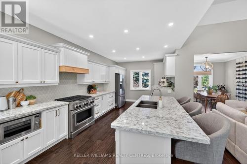 50 Glenhuron Drive, Springwater, ON - Indoor Photo Showing Kitchen With Double Sink With Upgraded Kitchen