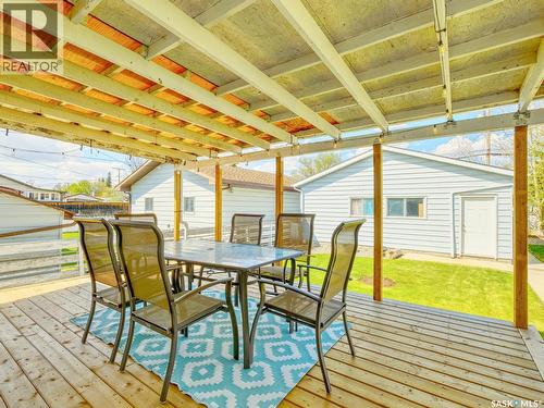 311 4Th Avenue E, Biggar, SK - Outdoor With Deck Patio Veranda With Exterior