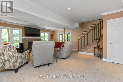 7 Limbert Road, Mcdougall, ON - Indoor Photo Showing Living Room With Fireplace