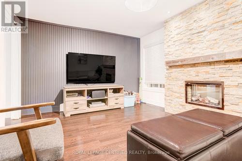 2 Studebaker Trail, Brampton, ON - Indoor Photo Showing Living Room With Fireplace