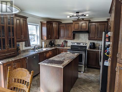 12 Forest Road, Mings Bight, NL - Indoor Photo Showing Kitchen With Double Sink