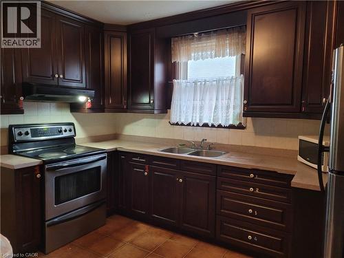 49 West 3Rd Street, Hamilton, ON - Indoor Photo Showing Kitchen With Double Sink