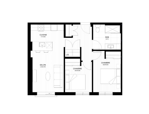 Plan (croquis) - 502-1140 Boul. Des Récollets, Trois-Rivières, QC - Other