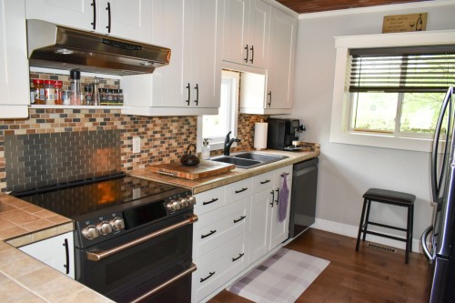 Cuisine - 1035Z Ch. De Valence, Sherbrooke (Fleurimont), QC - Indoor Photo Showing Kitchen With Double Sink