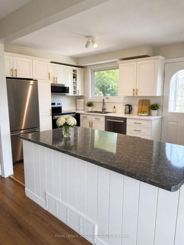 66 Victor Boulevard, Hamilton, ON - Indoor Photo Showing Kitchen With Double Sink
