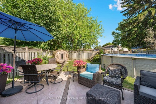 2002 Ingledale Road, Mississauga, ON - Outdoor With Above Ground Pool With Deck Patio Veranda