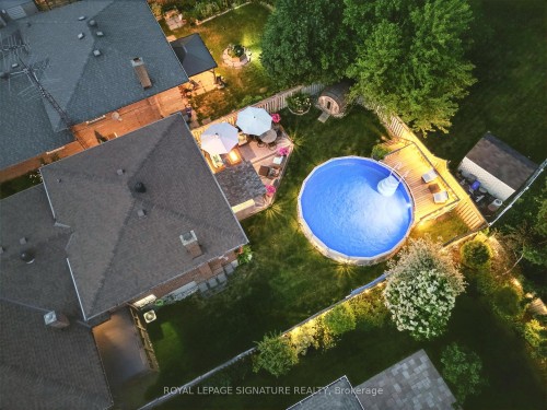 2002 Ingledale Road, Mississauga, ON - Outdoor With Above Ground Pool With View
