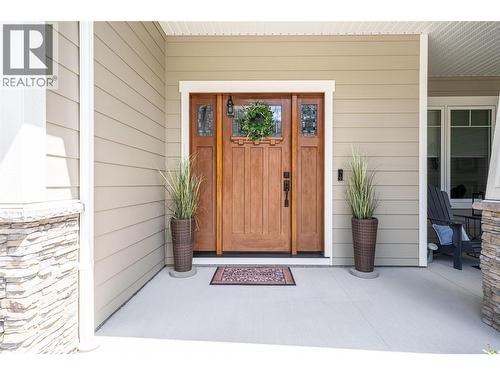 Main entrance - 132 Crown Crescent, Vernon, BC - Outdoor With Exterior
