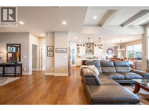 Open space living room/kitchen and dining area - 132 Crown Crescent, Vernon, BC - Indoor Photo Showing Living Room